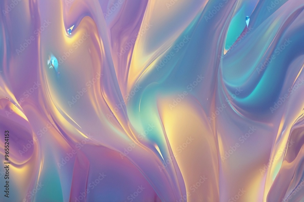 Fototapeta premium Soft Gradient holographic design texture 