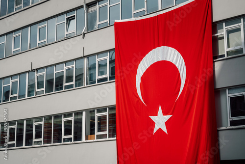 turkey flag on office building