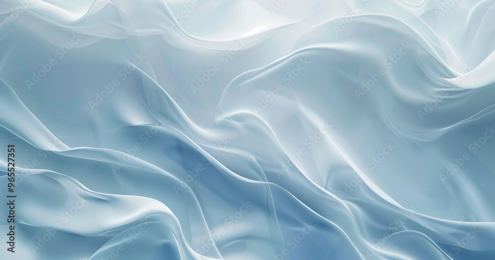 Obraz premium Abstract blue background with soft waves and light lines for elegant design 