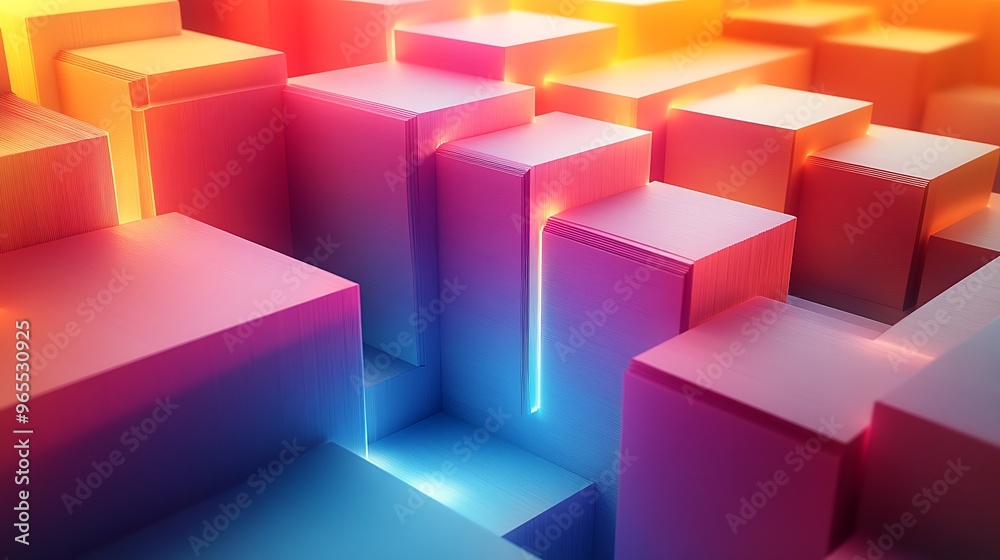 A vibrant 3D papercraft box plot, colorful thin folded paper strips forming rectangular boxes and lines, glowing light, soft shadows adding depth, intricate paper textures, minimalist clean backdrop. A vibrant 3D papercraft box plot, colorful thin folded paper strips forming rectangular boxes and lines, glowing light, soft shadows adding depth, intricate paper textures, minimalist clean backdrop.