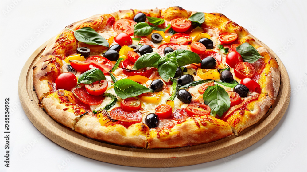 Delicious Vegetarian Pizza with a Variety of Fresh and Flavorful Toppings
Delicious Vegetarian Pizza with a Variety of Fresh and Flavorful Toppings