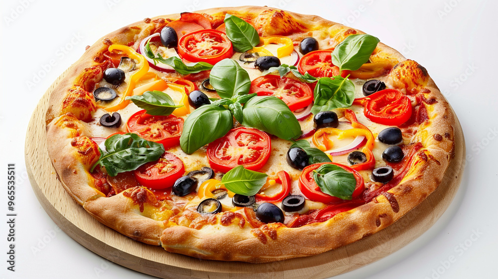 Delicious Vegetarian Pizza with a Variety of Fresh and Flavorful Toppings
Delicious Vegetarian Pizza with a Variety of Fresh and Flavorful Toppings