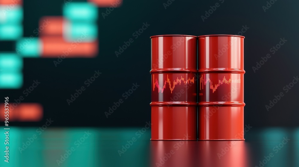 Futuristic Oil Price Trends Holographic Data Visualization on Trading Floor in Augmented Reality - Futuristic Oil Price Trends Holographic Data Visualization on Trading Floor in Augmented Reality -