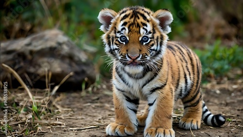 Portrait of a baby Tiger