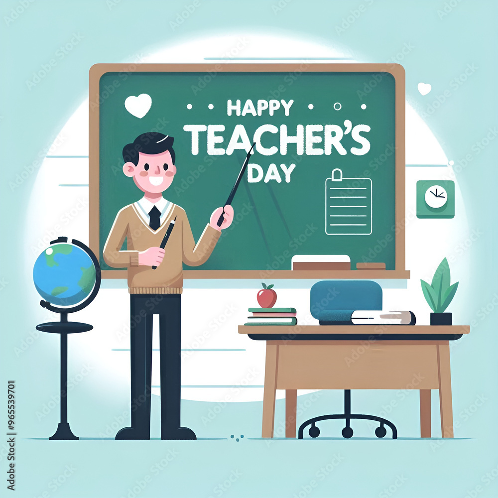 Happy world Teacher's Day celebrate abstract banner background Happy world Teacher's Day celebrate abstract banner background