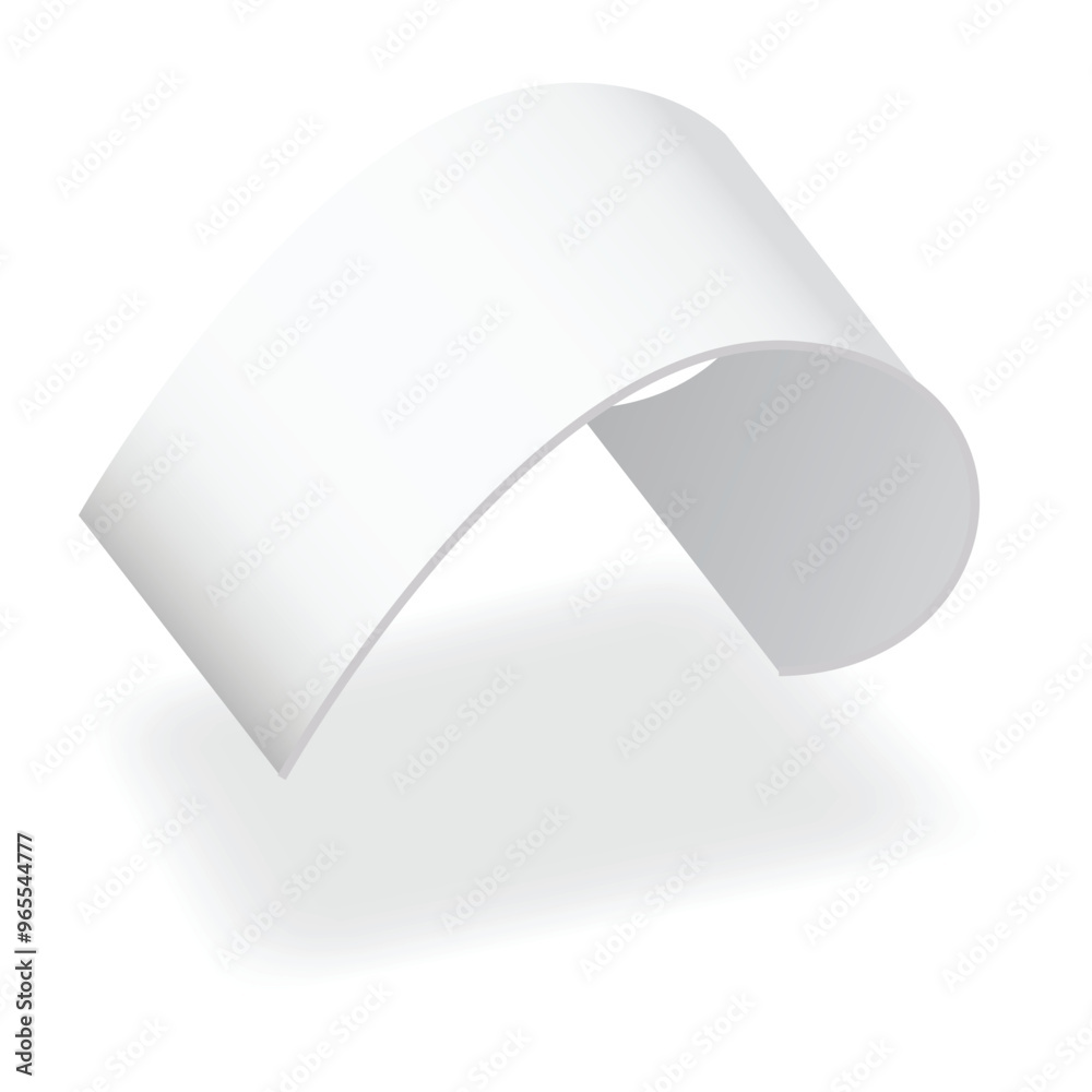 Blank payment check and receipts with shadow. Curved financial paper, purchase invoice. Buying, bill or calculate pay. Receipt the seller form Blank payment check and receipts with shadow. Curved financial paper, purchase invoice. Buying, bill or calculate pay. Receipt the seller form
