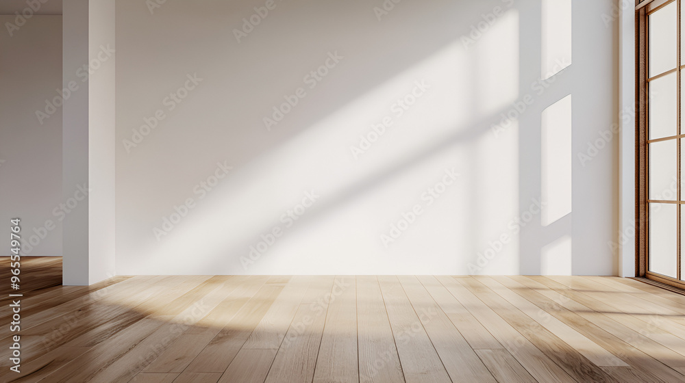 mockup of an empty wall. White wall in an empty room
