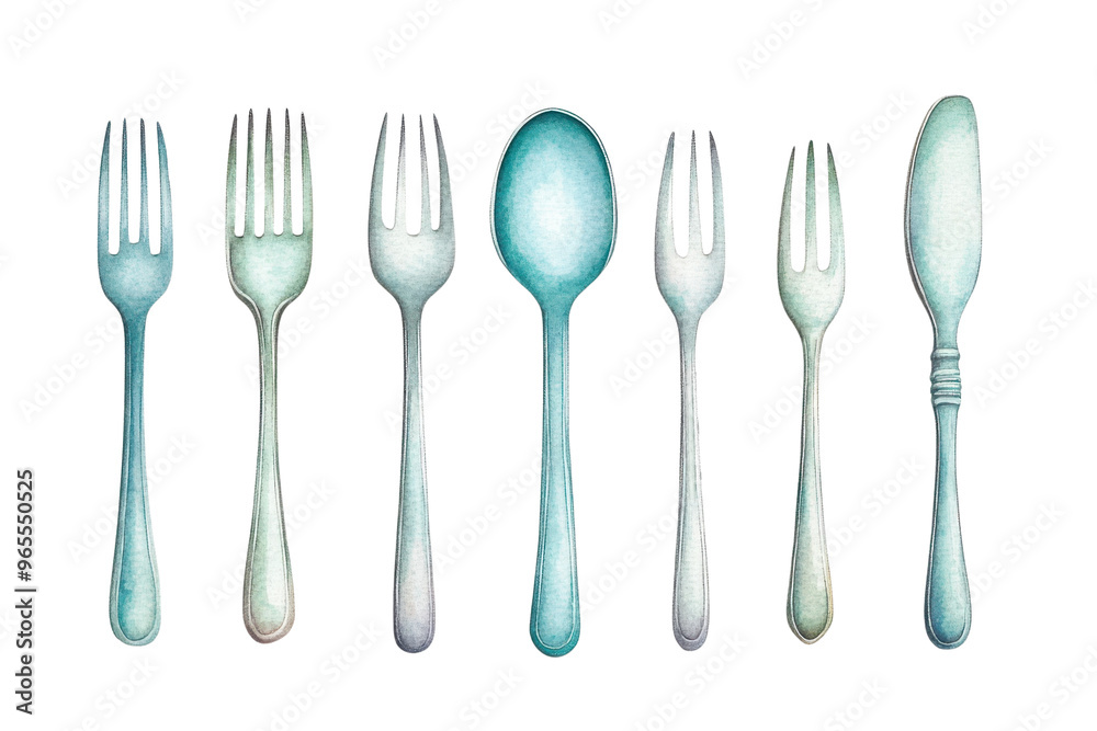 A collection of elegant utensils including forks, spoons, and knives arranged neatly for a sophisticated dining experience.