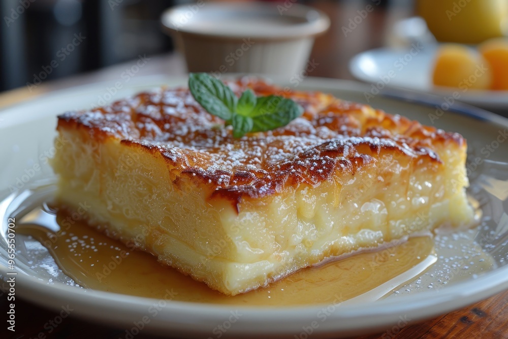 South Africa: Malva Pudding A square of spongy, caramelized pudding served warm, drizzled with apricot jam and custard sauce. South Africa: Malva Pudding A square of spongy, caramelized pudding served warm, drizzled with apricot jam and custard sauce.