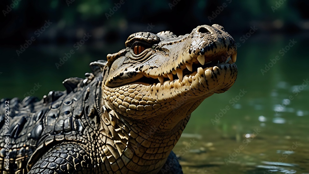 Obraz premium Alligator in the water