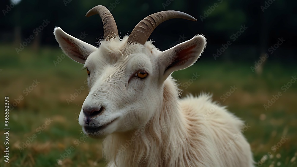 Portrait of a goat Portrait of a goat