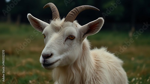 Portrait of a goat