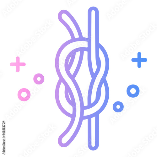 knot Line Gradient Icon