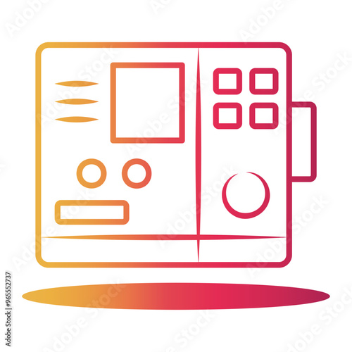 radio Line Gradient Icon