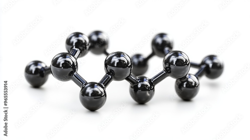 Carbon-Hydrogen Molecule Interaction in Neutral Reaction, Molecular Structure on White Background Carbon-Hydrogen Molecule Interaction in Neutral Reaction, Molecular Structure on White Background