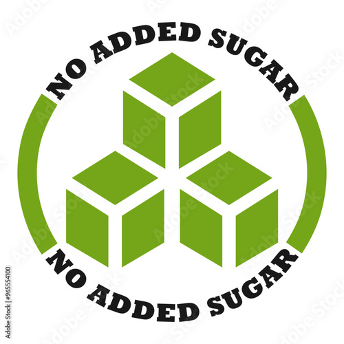 No added sugar logo.