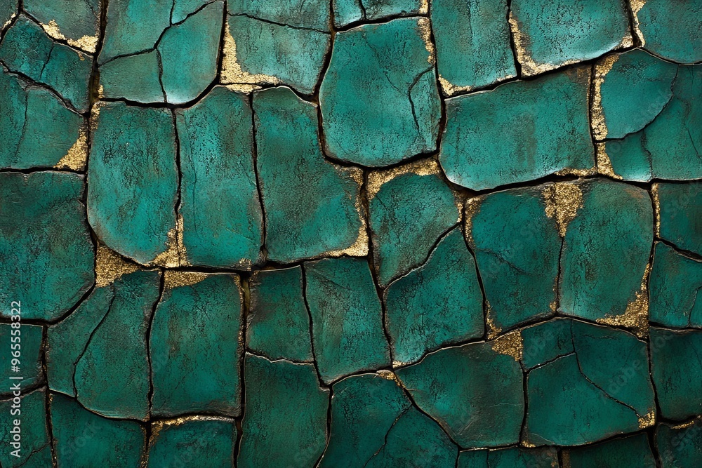 Teal Turtle Shell Texture with Gold Glitter Teal Turtle Shell Texture with Gold Glitter