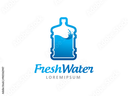 Fresh Water logo symbol or icon template