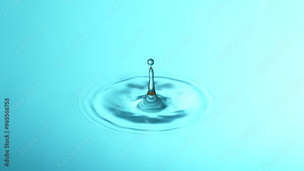 Super Slow Motion of Dripping Water Drop in Extreme Detail. Filmed on High Speed Cinema Camera, 1000fps. Super Slow Motion of Dripping Water Drop in Extreme Detail. Filmed on High Speed Cinema Camera, 1000fps.