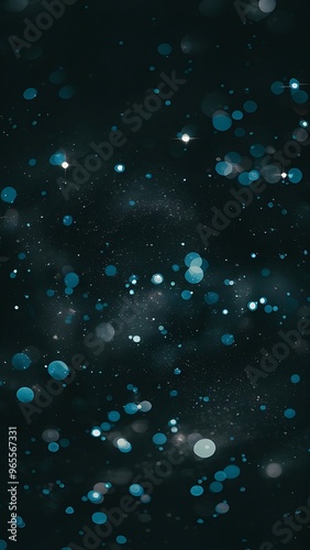 Abstract dark background with blue bokeh