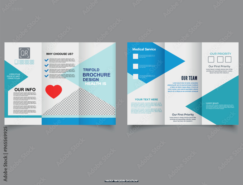 Medical Clinic Trifold Brochure flyer Layout, Medical and healthcare trifold brochure template. Modern Clinic, Healthcare Medical Clinic Trifold Brochure flyer Layout, Medical and healthcare trifold brochure template. Modern Clinic, Healthcare