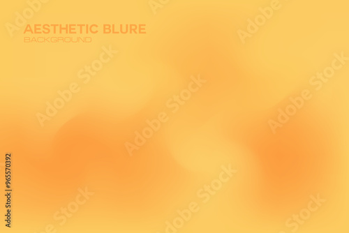Cute orange, yellow watercolor background with blur gradient texture. Abstract aesthetic backdrop with copy space. Great for presentation slides, cosmetic poster, product display, banner, flyer