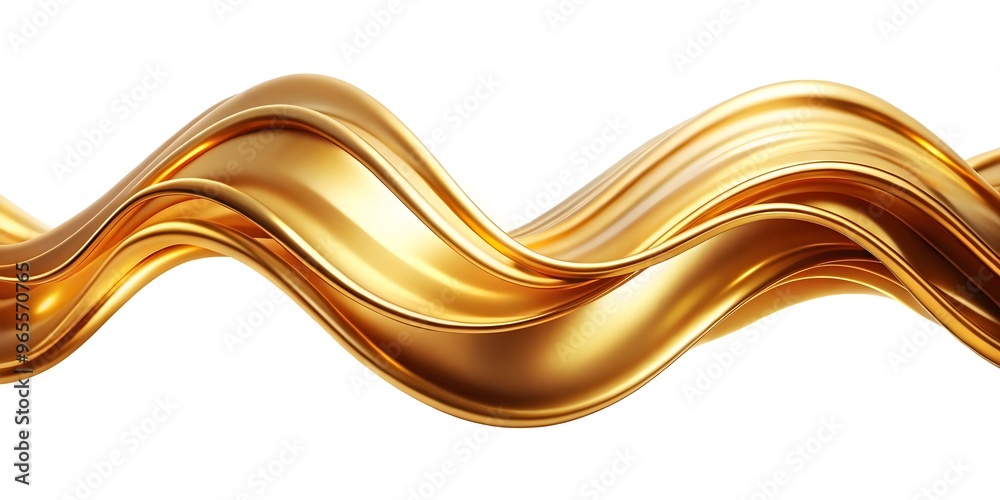 creative golden wave flow on a refined white backdrop creative golden wave flow on a refined white backdrop