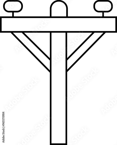 Electrical Energy Line icon, Sketch Design, Pixel perfect, Editable stroke. Energy.