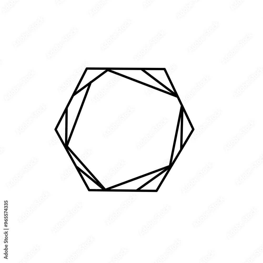 polygon frame shape polygon frame shape