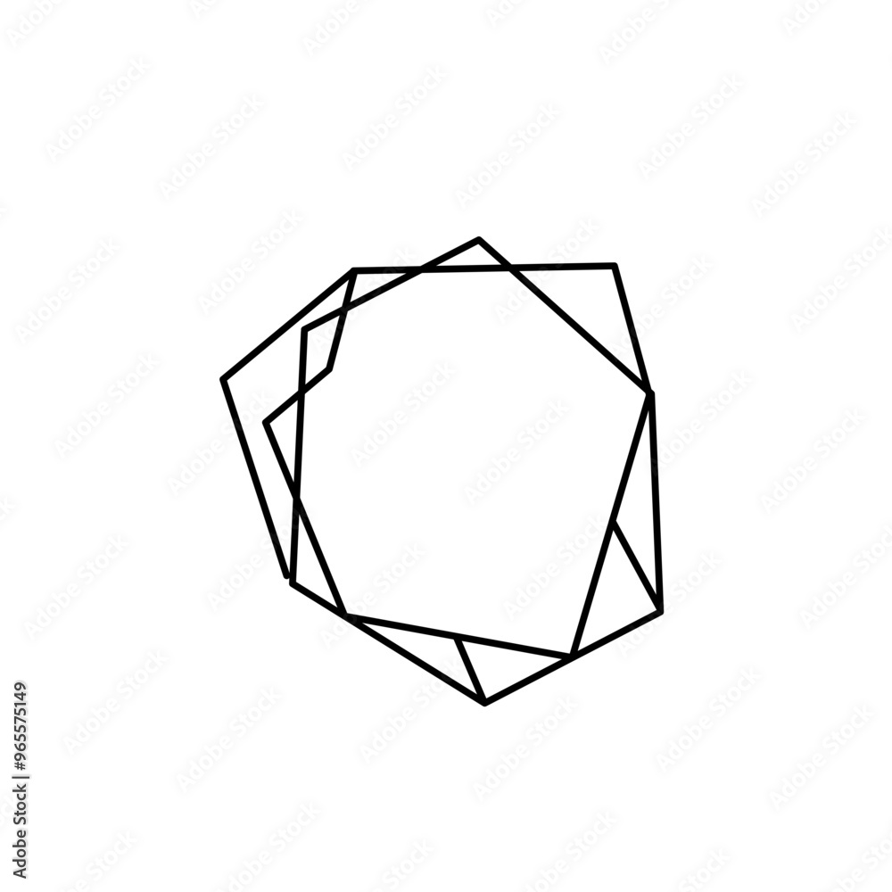 polygon frame shape polygon frame shape
