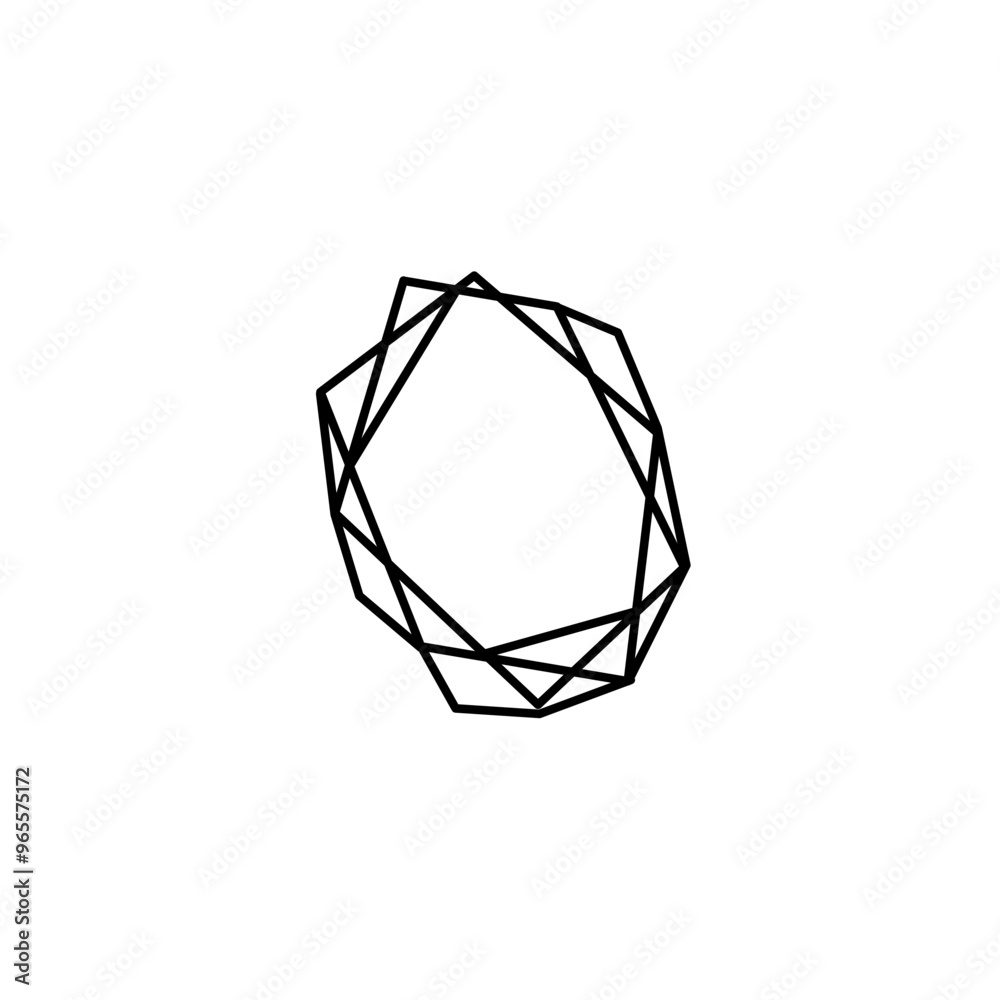 polygon frame shape polygon frame shape