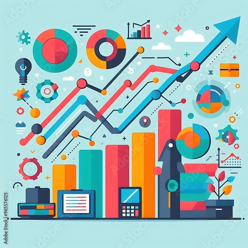 Business Grouth Charts & Graph of Business analysis