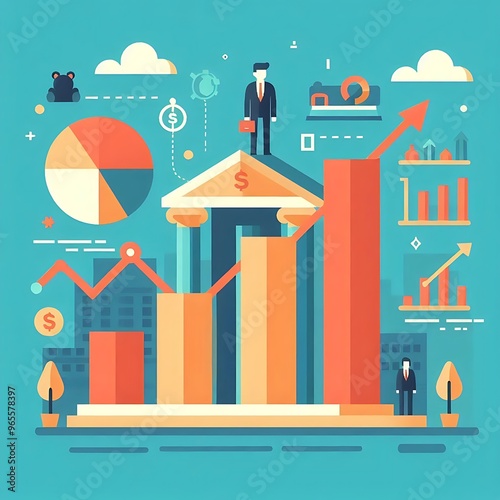 Business Grouth Charts & Graph of Business analysis