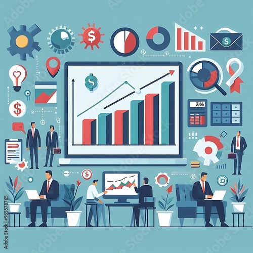 Business Grouth Charts & Graph of Business analysis
