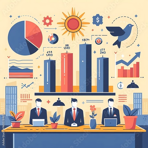 Business Grouth Charts & Graph of Business analysis