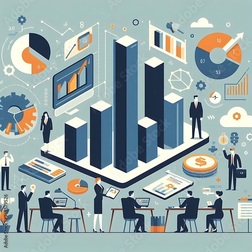 Business Grouth Charts & Graph of Business analysis