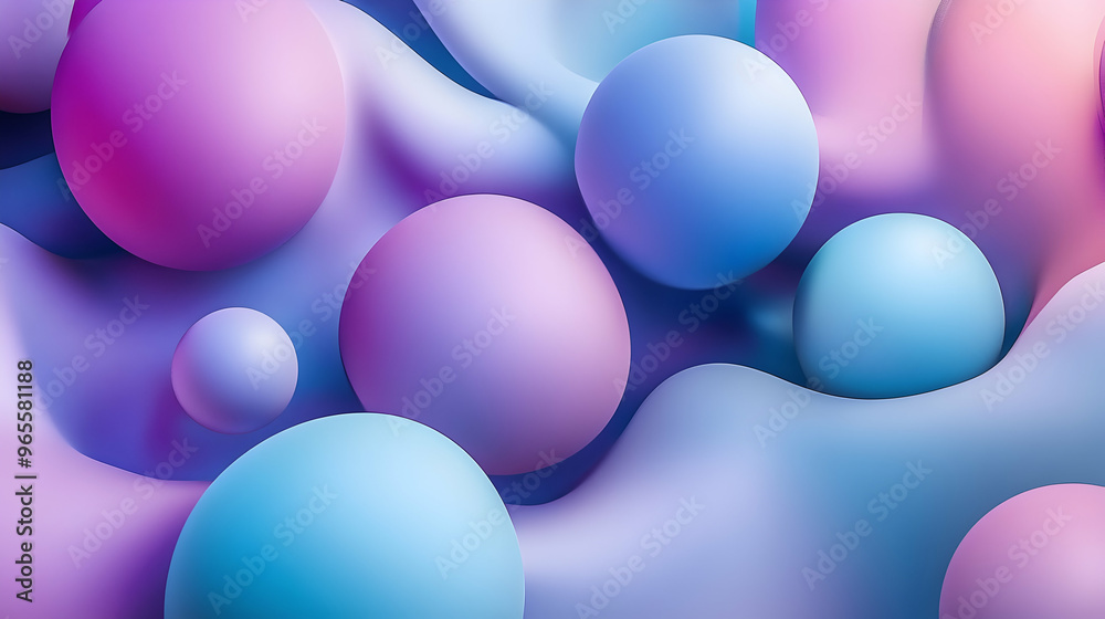 An artistic abstract 3D background, showcasing depth and movement.