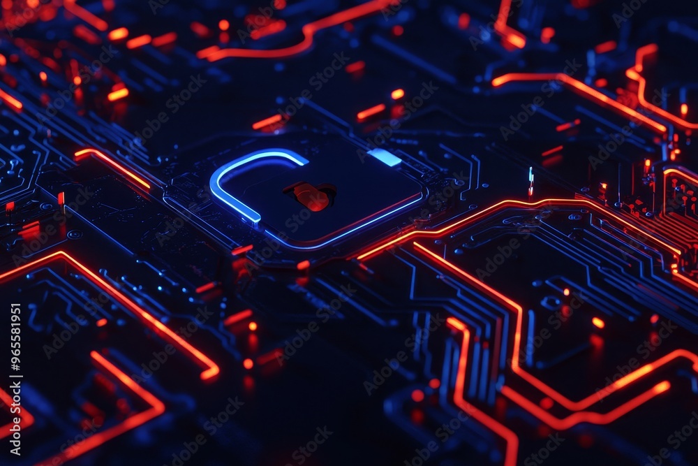 A concept of digital data protection and cyber security. A concept of digital data protection and cyber security.
