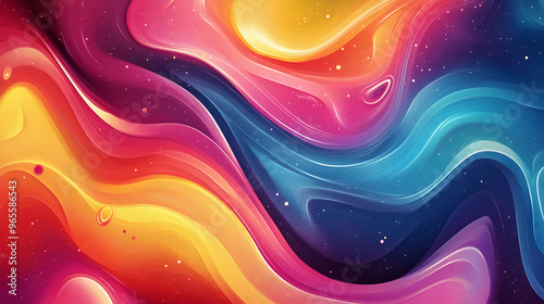 Bright abstract background with a blend of vibrant colors