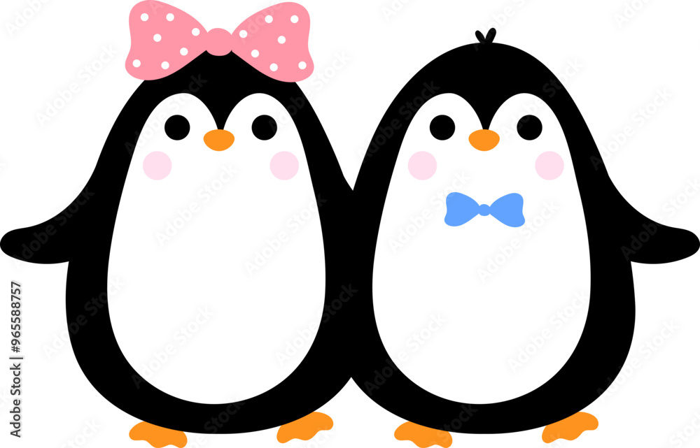 Naklejka premium Penguin illustration