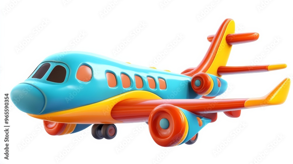 Cartoon Airplane. Cartoon Airplane.