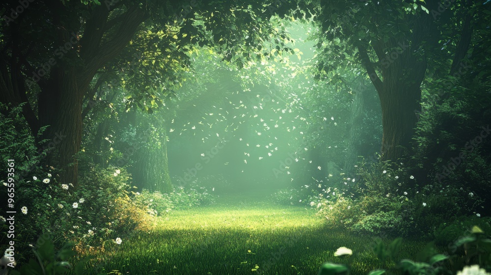 Fototapeta premium Enchanting Forest Path.