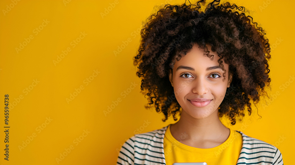 Photo Cheerful Woman With Curly Hairstyle Dress Photo Cheerful Woman With Curly Hairstyle Dress