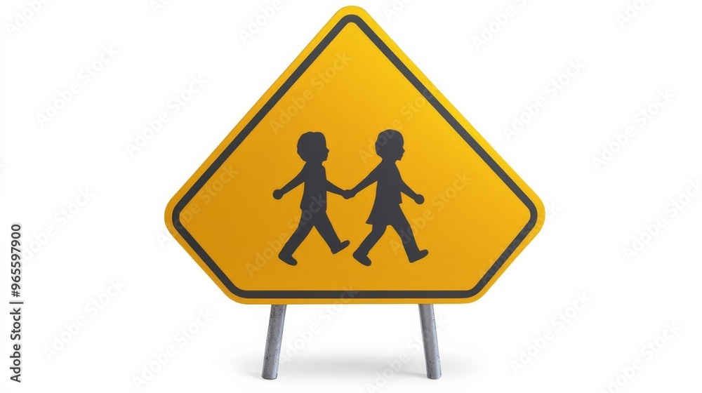 Children Crossing Road Sign. Children Crossing Road Sign.