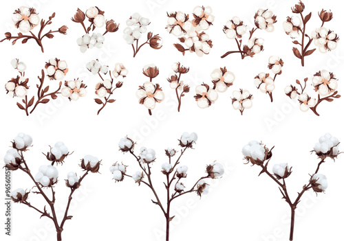 Hand drawn wedding herb and plant logo with elegant leaves for an invitation save the date card