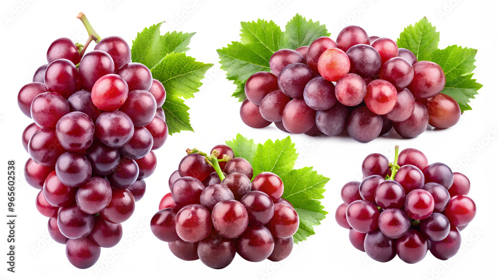 Clusters of red grapes isolated on a transparent background PNG Clusters of red grapes isolated on a transparent background PNG