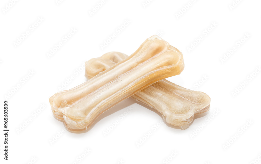 Fototapeta premium mouthwatering treats for the dog in the shape of a bone