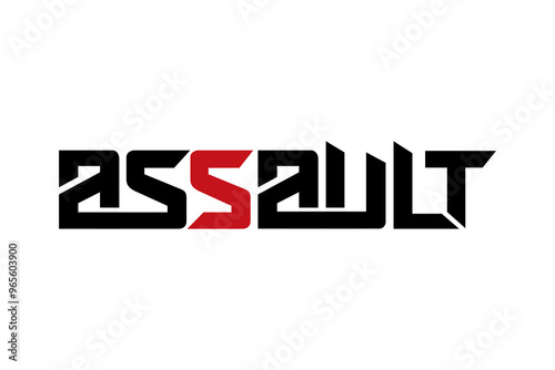 Assault typography design vector, for t-shirt, poster and other uses