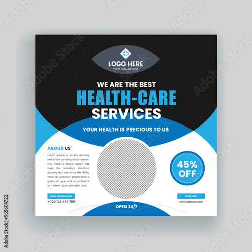 Medical Service Social Media Post Design Banner