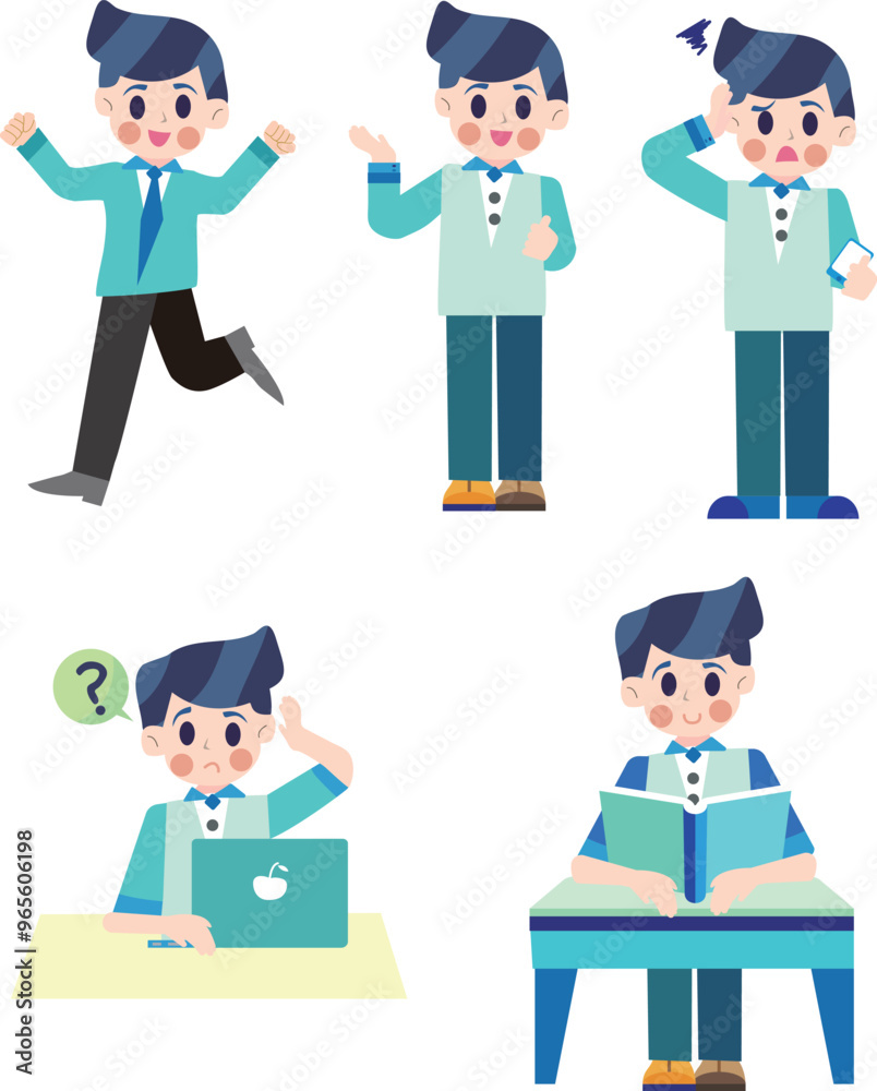 Business people characters working in the office. Business people characters working in the office.